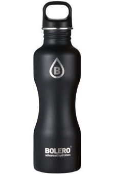 Trinkflasche schwarz matt 750 ml