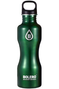 Trinkflasche grün metallic 750 ml